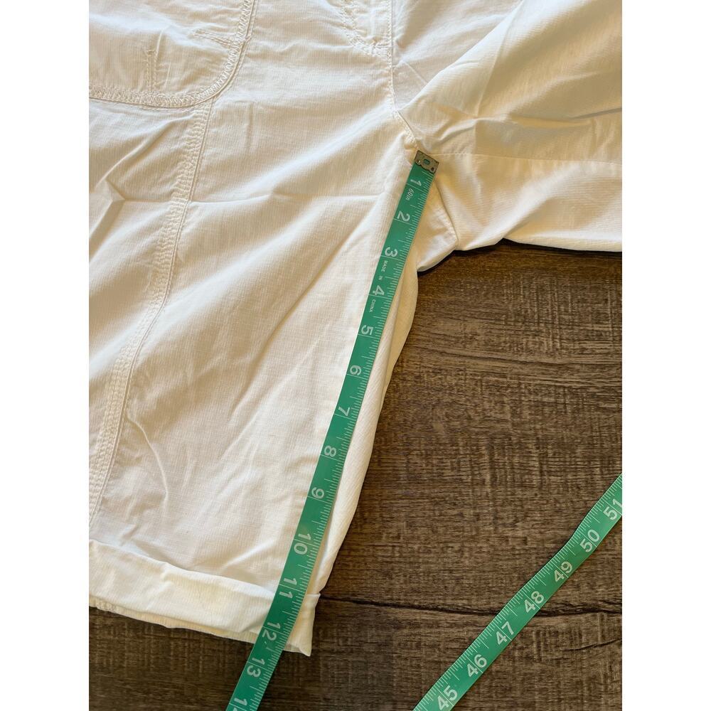 Chico's Women's Ripstop Utility 15.5IN Shorts, White, Size 1.5 (10, M) NWT - Picture 7 of 8